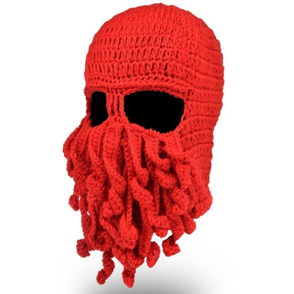 Halloween Costume Knit Octopus Facemask - Picture 2 of 4